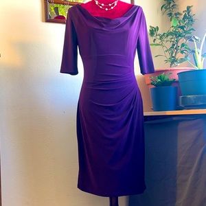 Deep purple Ralph Lauren bodycon dress